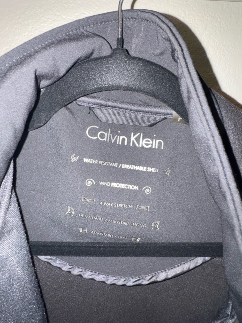 Calvin Klein Men's Hooded Softshell Jacket - Charcoal Gray - Picture 3 of 3